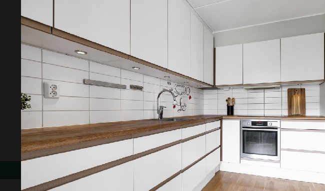 Polish Wooden surface kitchen Area