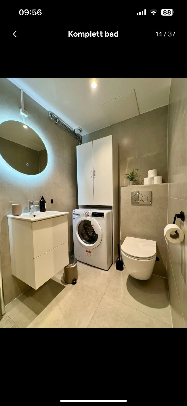 Gjentagende vask 40m2