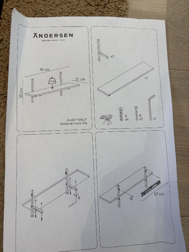 Henge opp 5 hyller