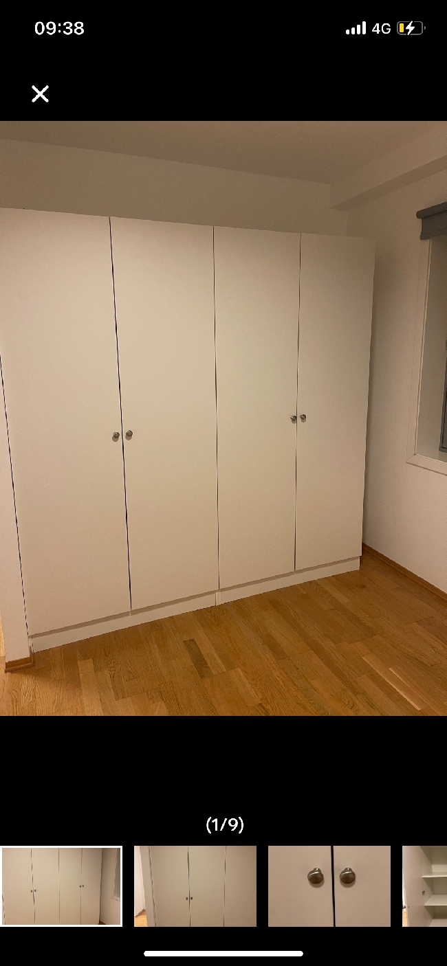 Henting og leverering av tre garderober