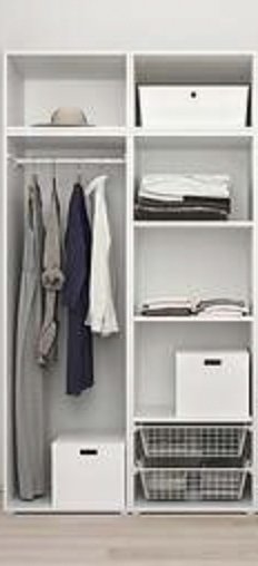 montering skap 4+4 stk med overskap - 80 x 180 cm + 60 x 80 cm - 8 stk til sammen. med dør -