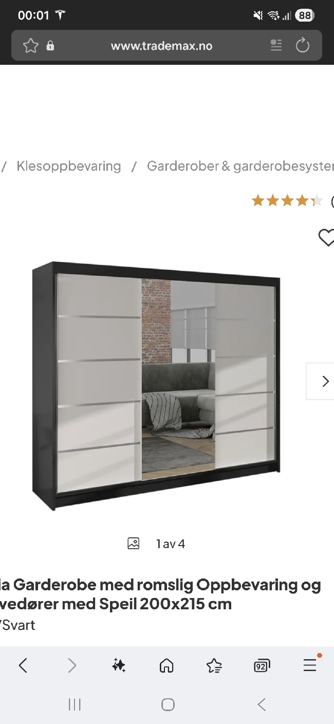 Montere ferdig garderobeskap