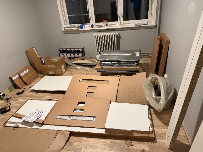 Kitchen Cabinet Assembly and Leveling