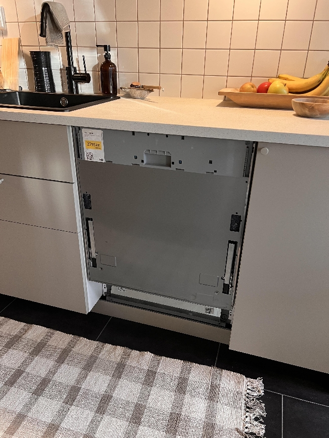 Feste front til oppvaskmaskin