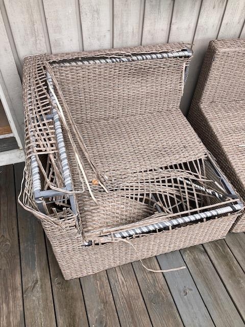 Fjerning og bortkjøring av utemøbler