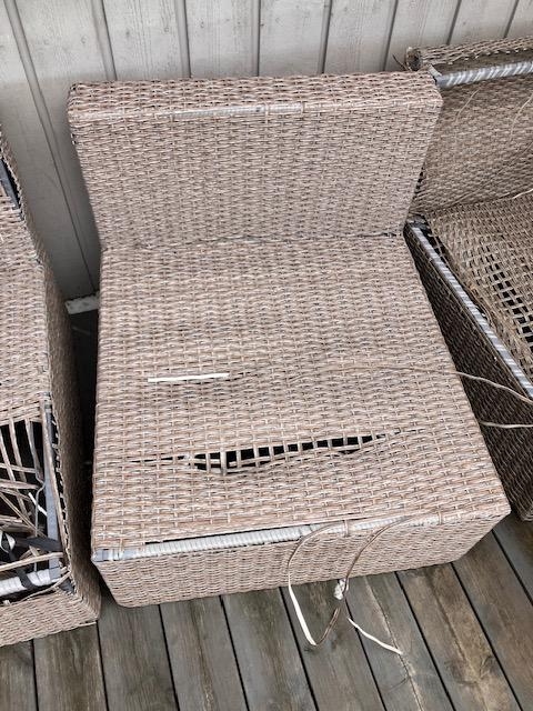 Fjerning og bortkjøring av utemøbler