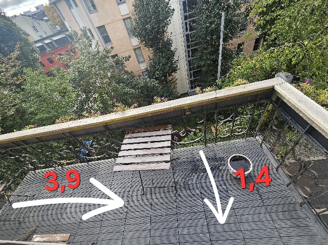 Nytt gulv på liten terrase