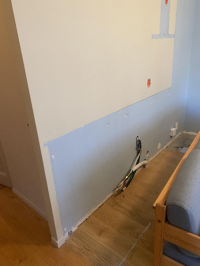 Fikse opp vegg (hull, sparkle etc.)