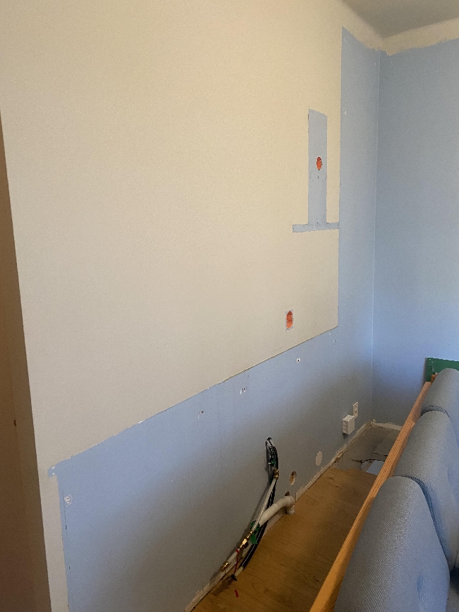 Fikse opp vegg (hull, sparkle etc.)