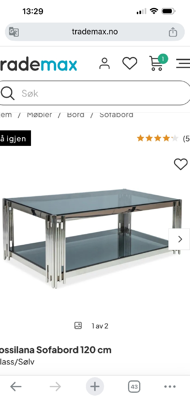 Trenger med montering av sofabord og tv benk