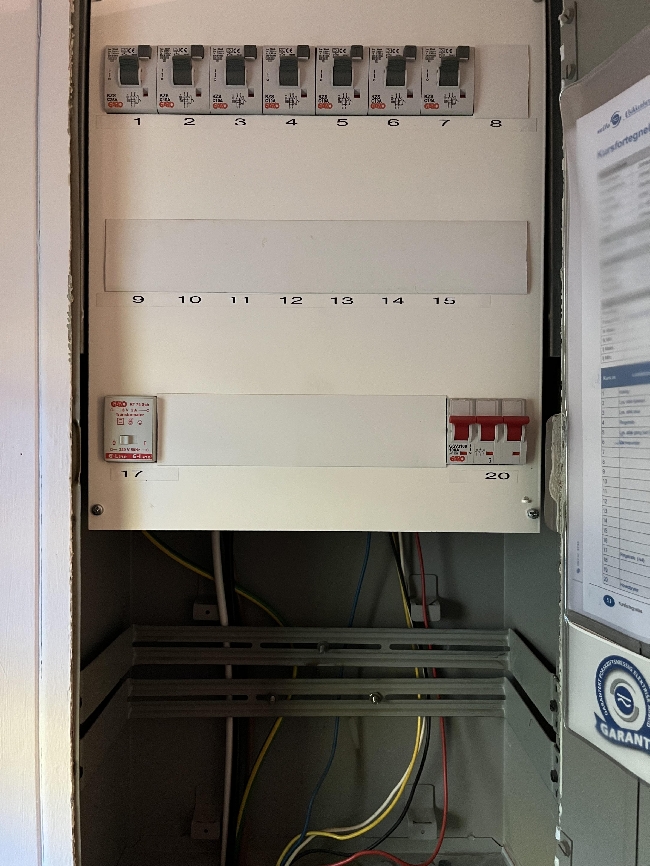 Kabeltrekking i eksisterende rør tilkoblet fordelingsskap