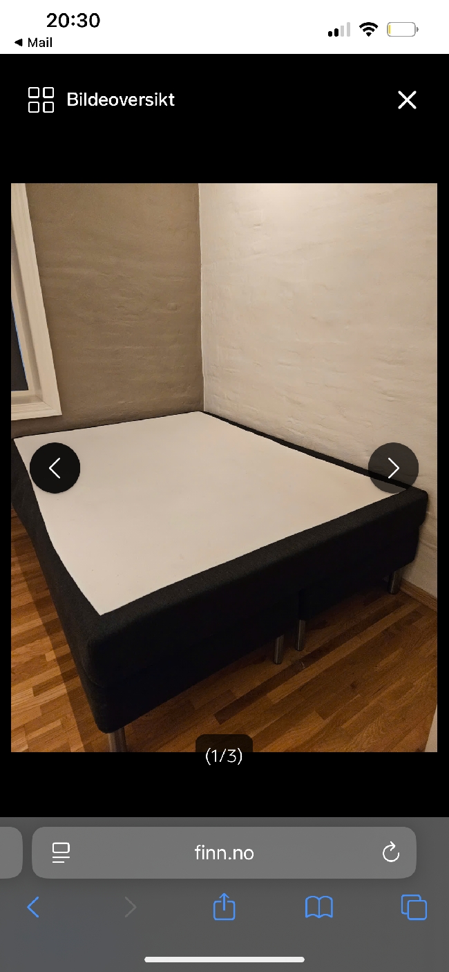 Frakt av seng 150*200