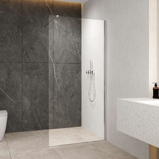 Montere dusjvegg på bad