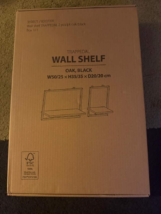 Mount wall shelves on concrete wall