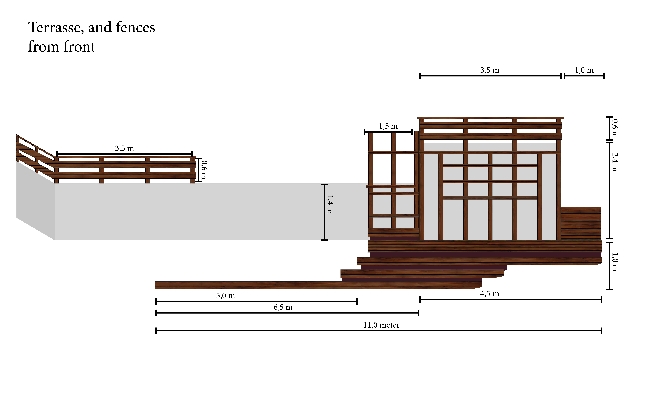 Snekre terrasse, gjerder og maling av mur - Tertnes