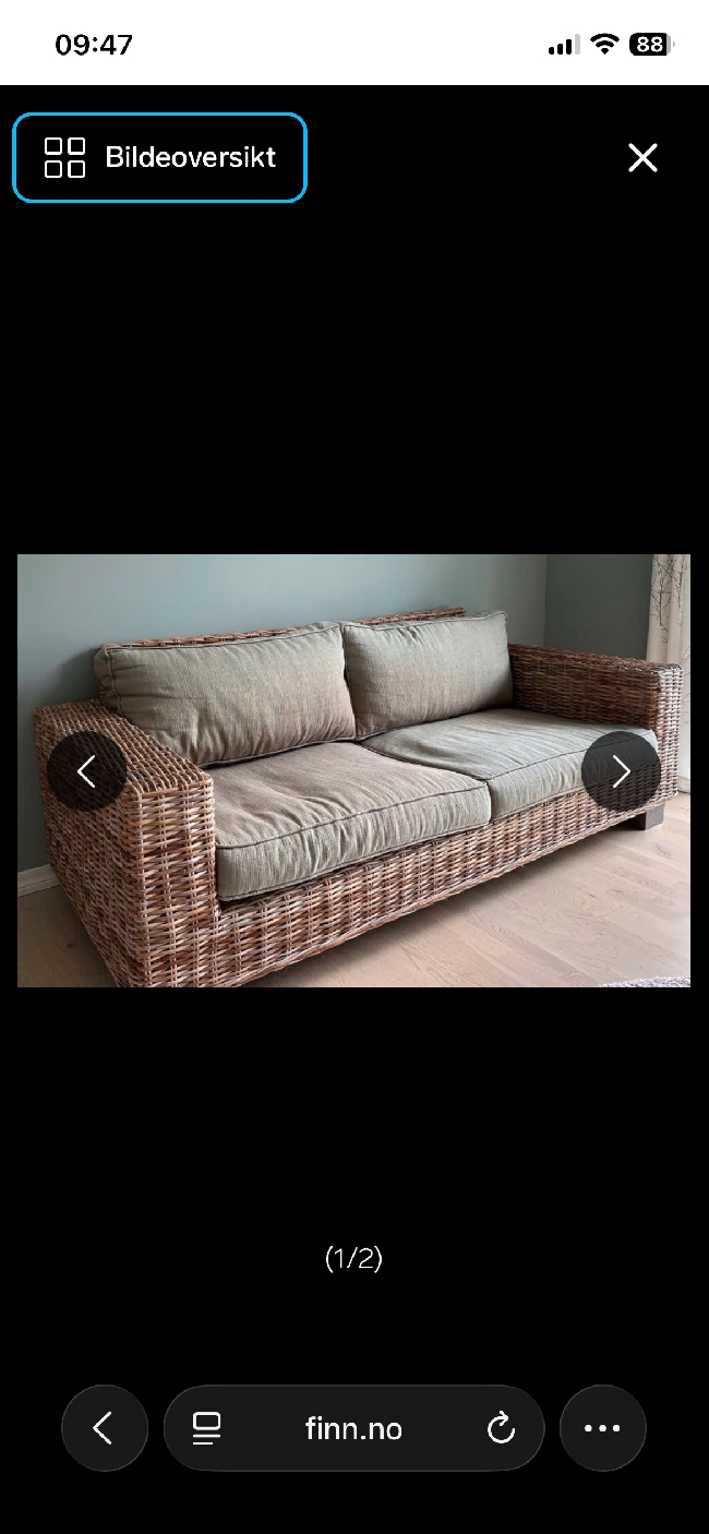 Hente og levere sofa