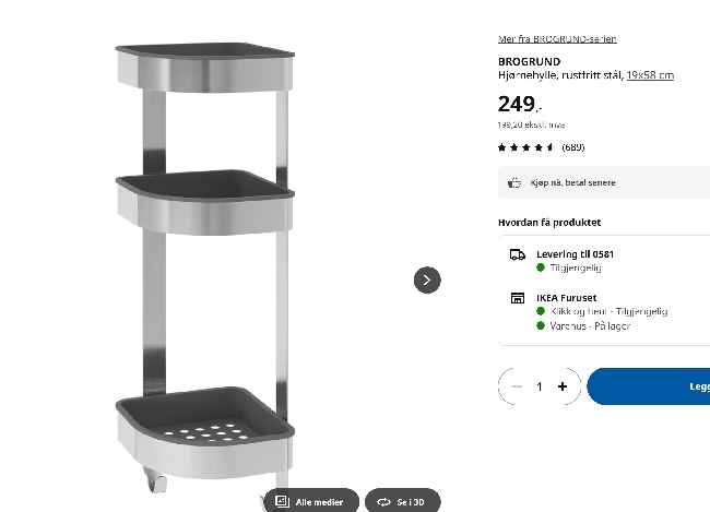 Montering av diverse møbler og gardinstenger i hjemmet