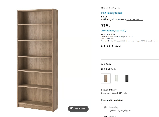 Montering av diverse møbler og gardinstenger i hjemmet