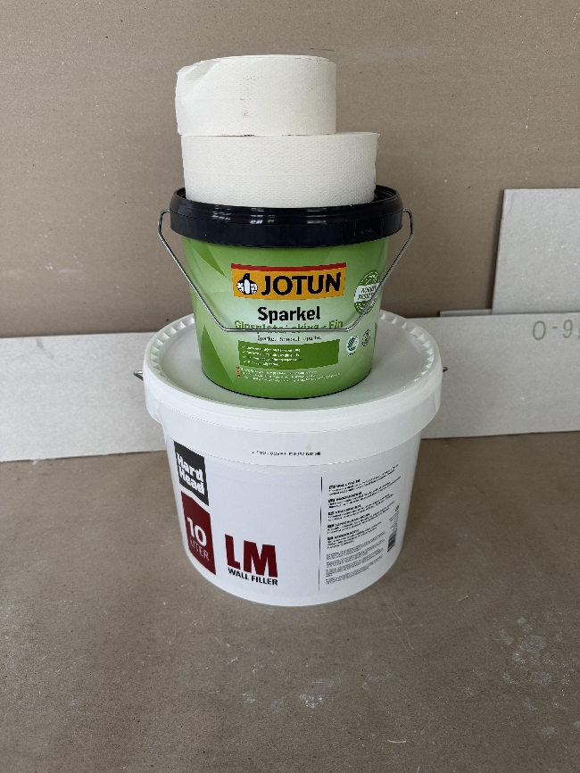 Sparkle tak i 22 kvm rom klart for maling