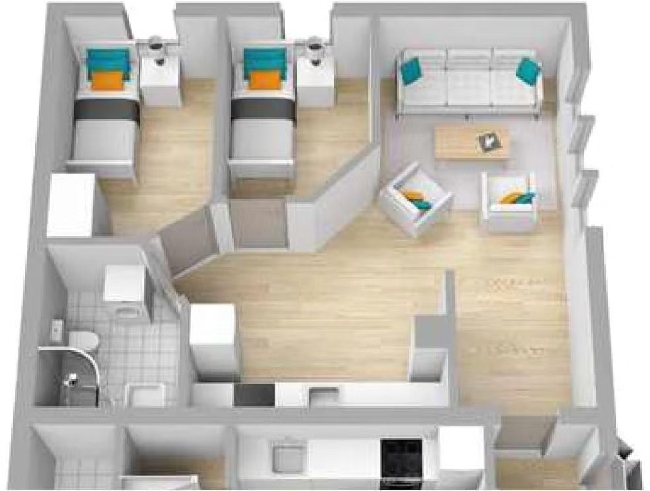 Maling av leilighet (40 kvm) etter luktfjerning / overflatebehandling