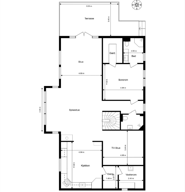 Montering av ny kjøkkenventilator med demontering