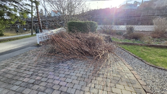 Deponering av hageavfall