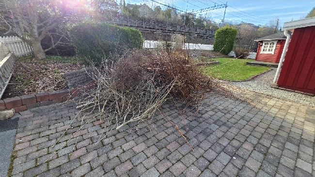 Deponering av hageavfall