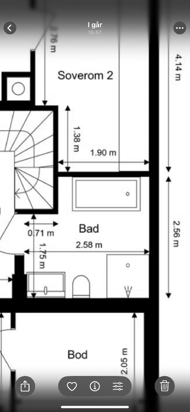 Microsement på baderomsgulv (ca. 6 m²)
