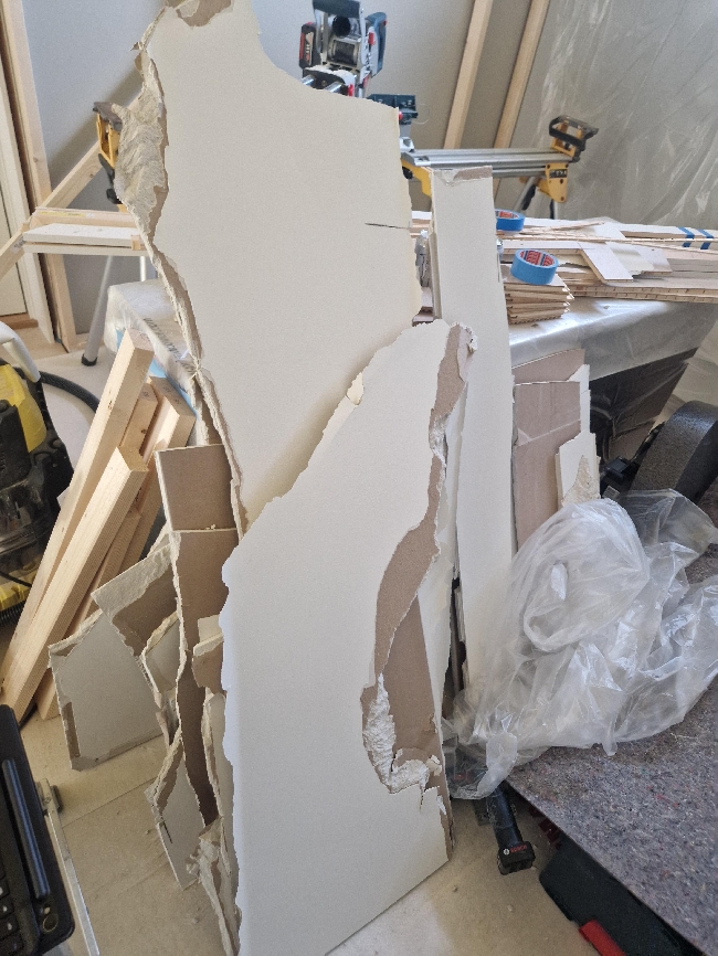 Bortkjøring av 25m2 gips