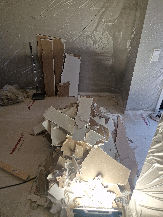Bortkjøring av 25m2 gips
