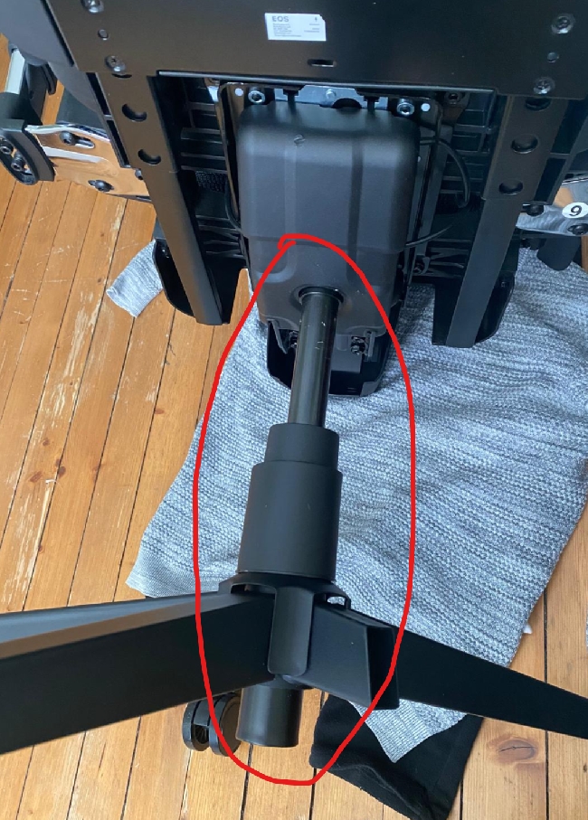 Løsne fastsittende gassylinder fra kontorstol - Remove a stuck gas lift cylinder