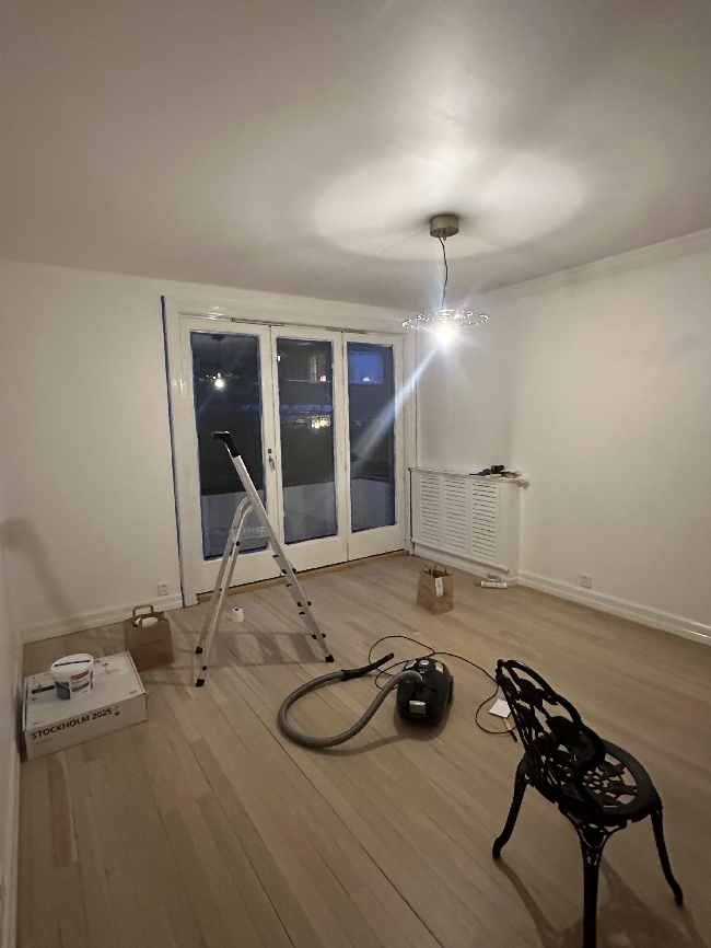 Vaske 4 vinduer, 1 vifte og 1 wc