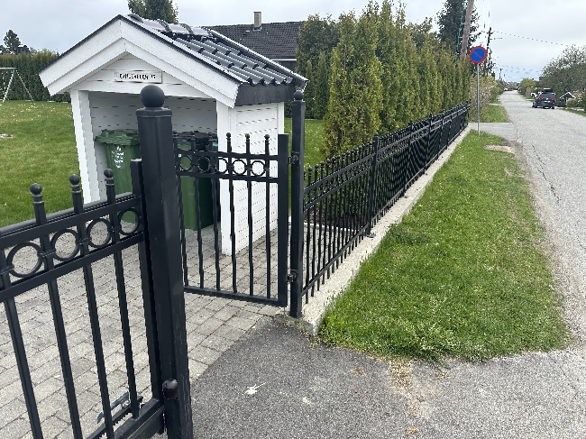 Male smijernsgjerde og portt