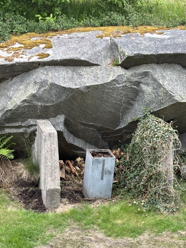 Støttemur til blomsterbed