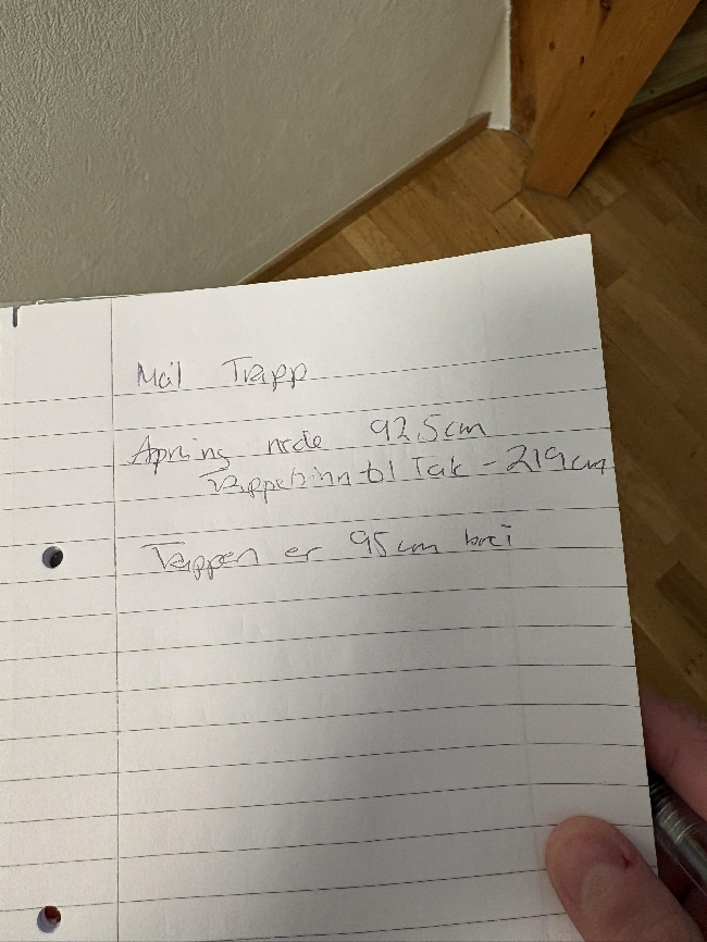 Bære SidebySide kjøleskap opp 1.etg