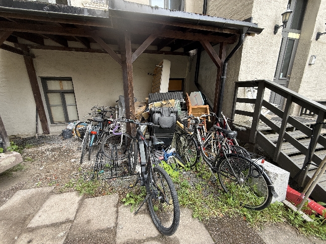 Sjauing i bygård i Oslo.