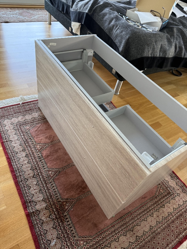 Montere enkel baderomsinnredning