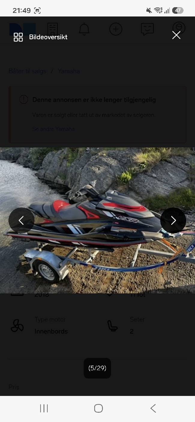 Skifte av olje,oljefilter,nytt batteri vannscooter