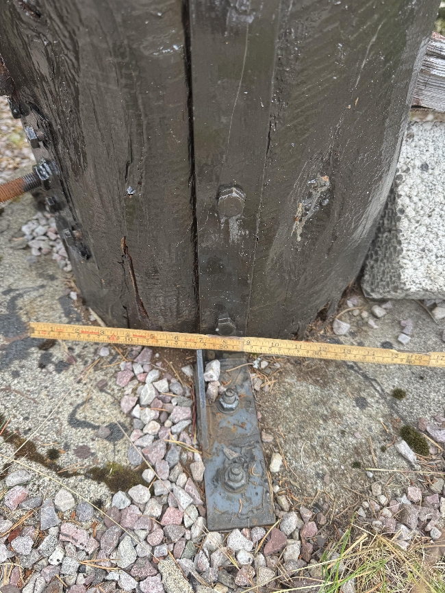 Skifte portstolper