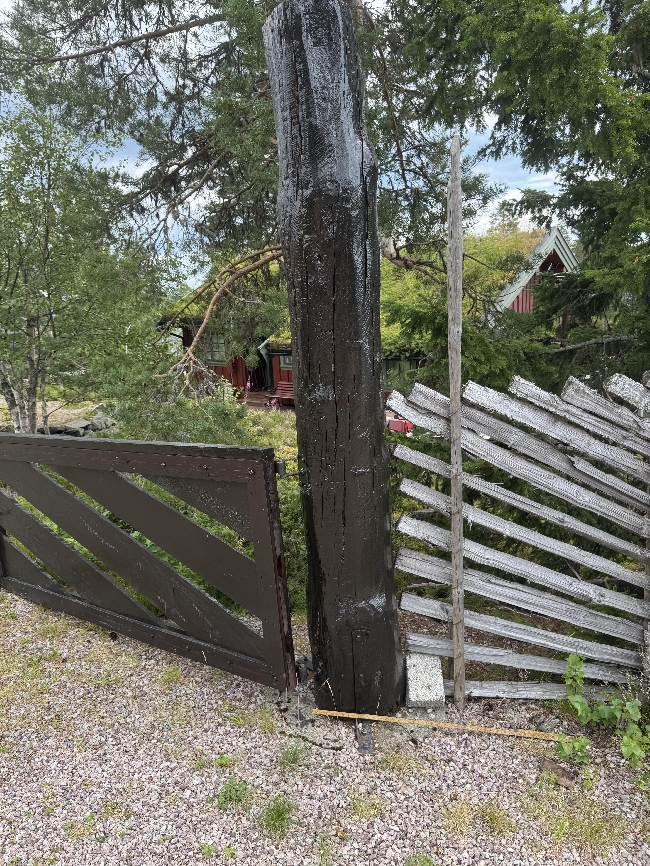 Skifte portstolper