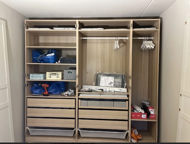 Innbygging av ferdig montert IKEA PAX – 2–4 timers jobb