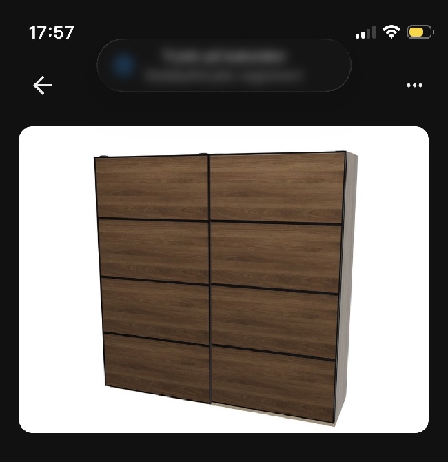 Montering av skyvedør på IKEA Pax skap og montering av gardinstenger