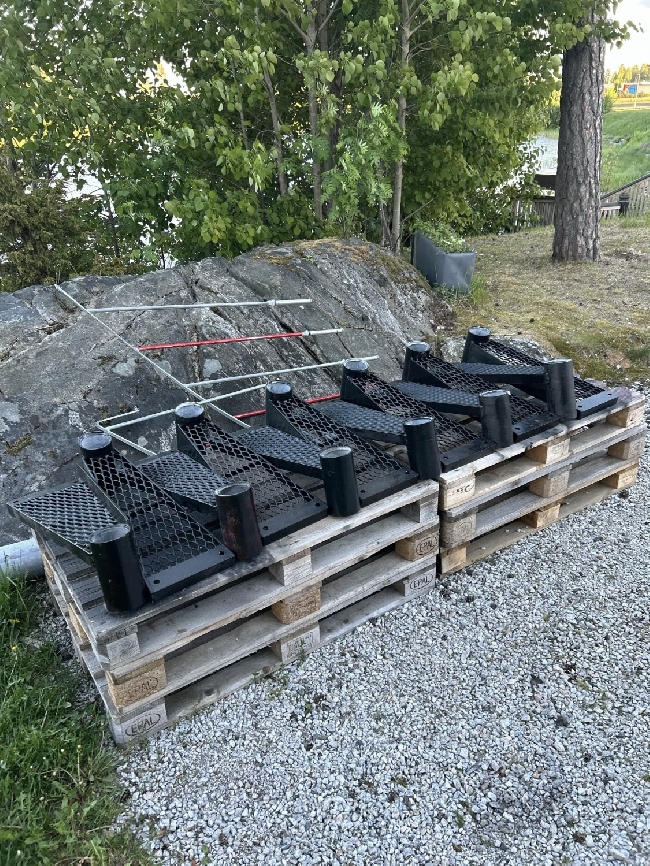 Frakte demontert spiraltrapp Ørje-Trondheim
