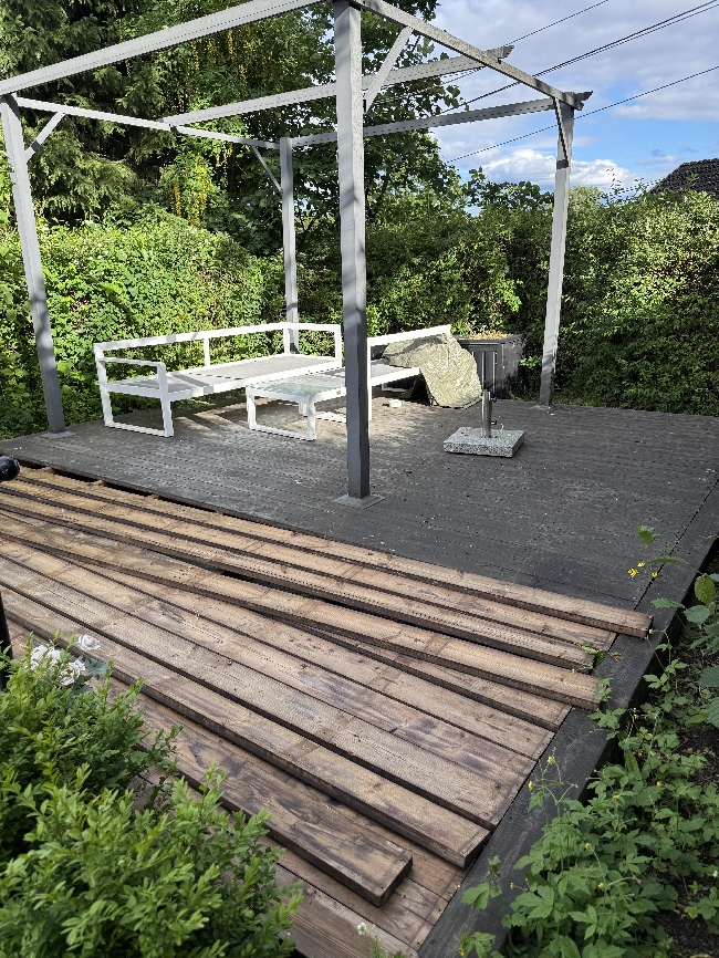 Bytte terrassebord