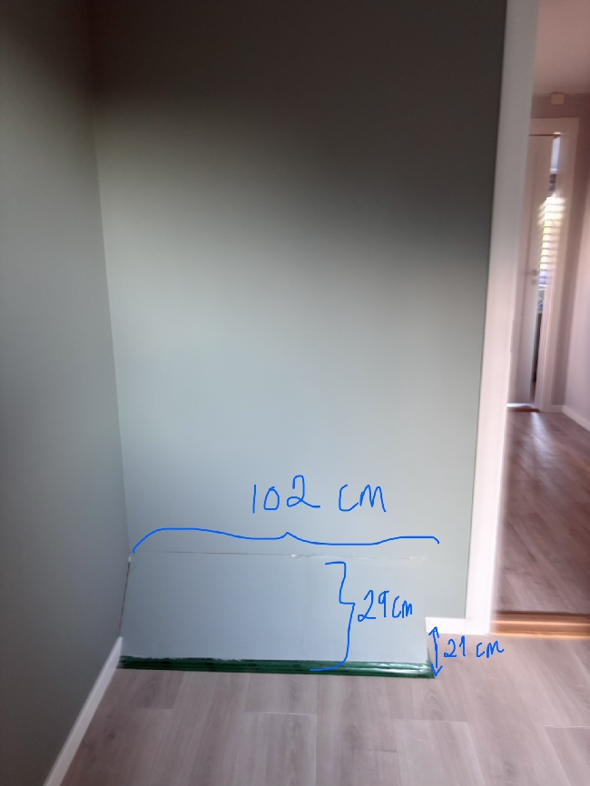 Lage en sokkel og bygge inn et skap