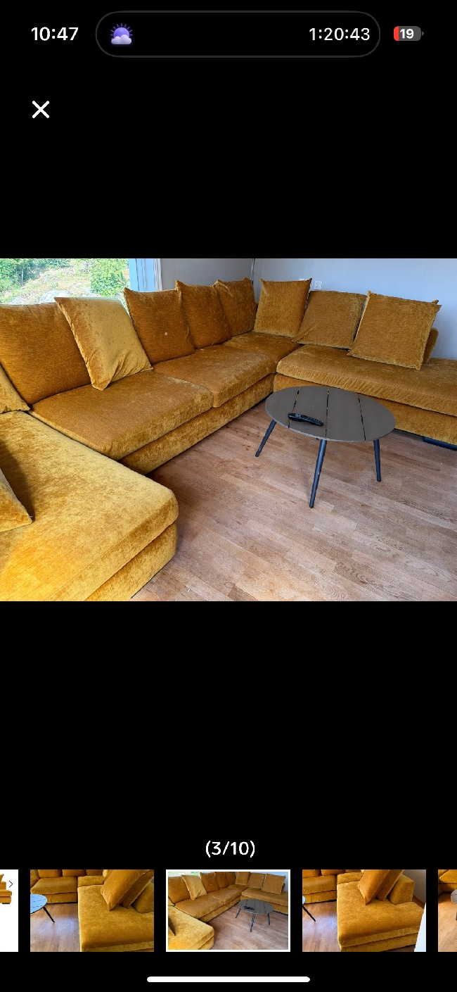 Transportere en sofa fra Vinterbro i Oslo-Fosnavåg