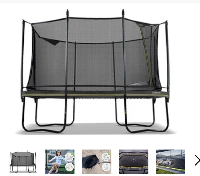 Montering av stor trampoline