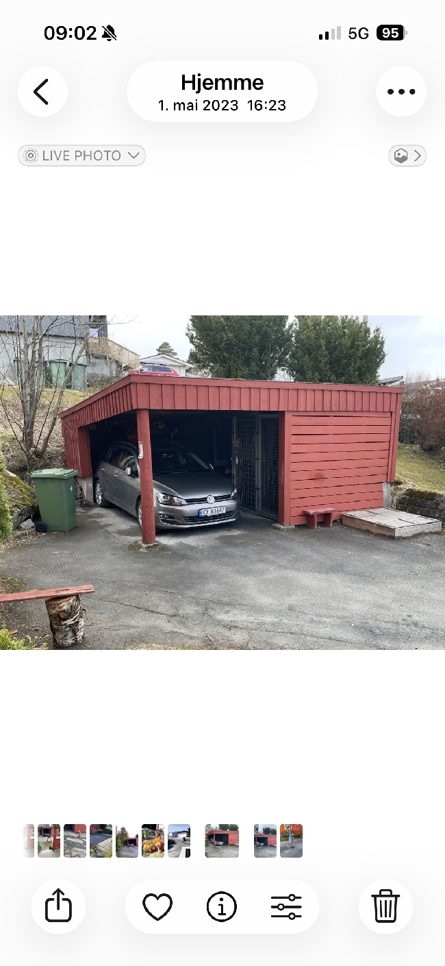 Legge takplater på en carport