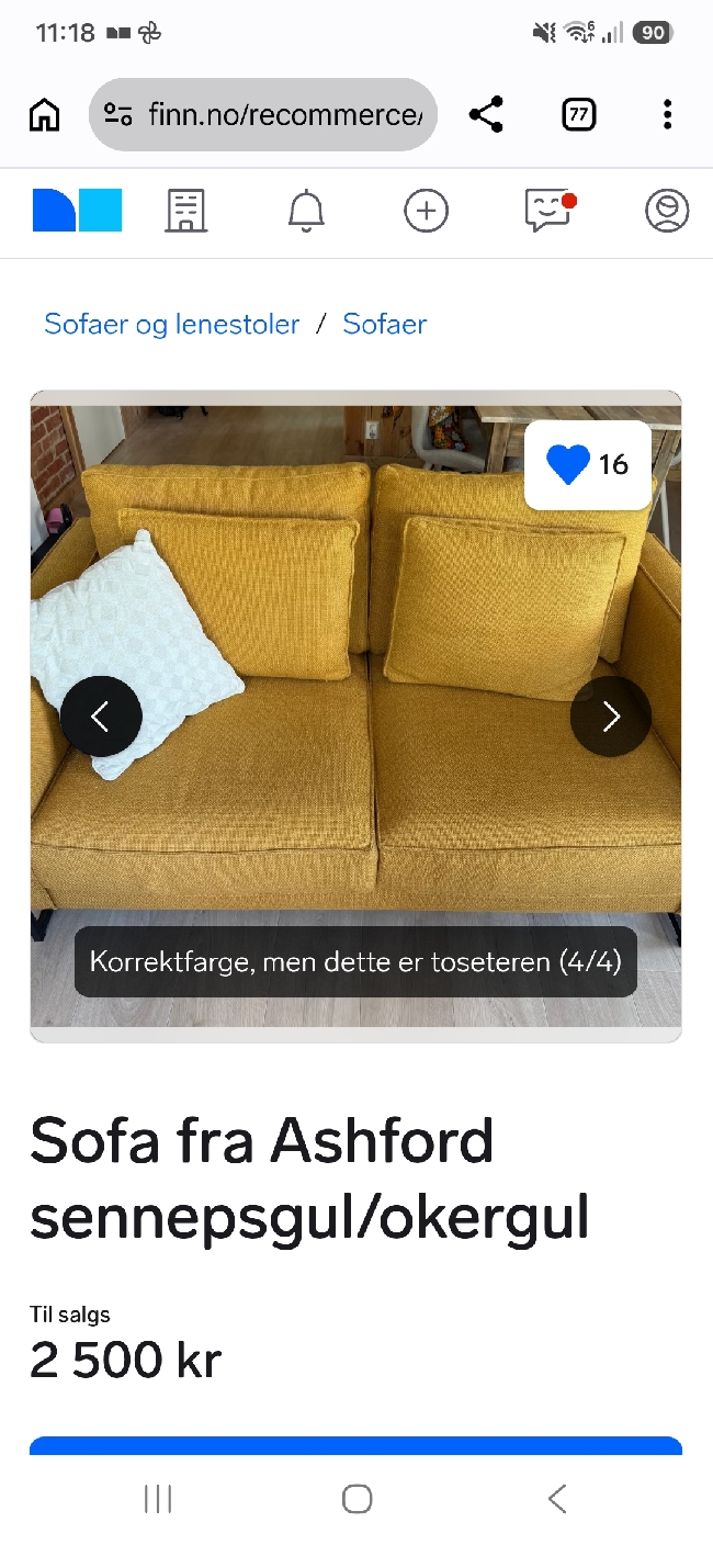 Kjøre 2 sofaer fra Oslo til Stavanger