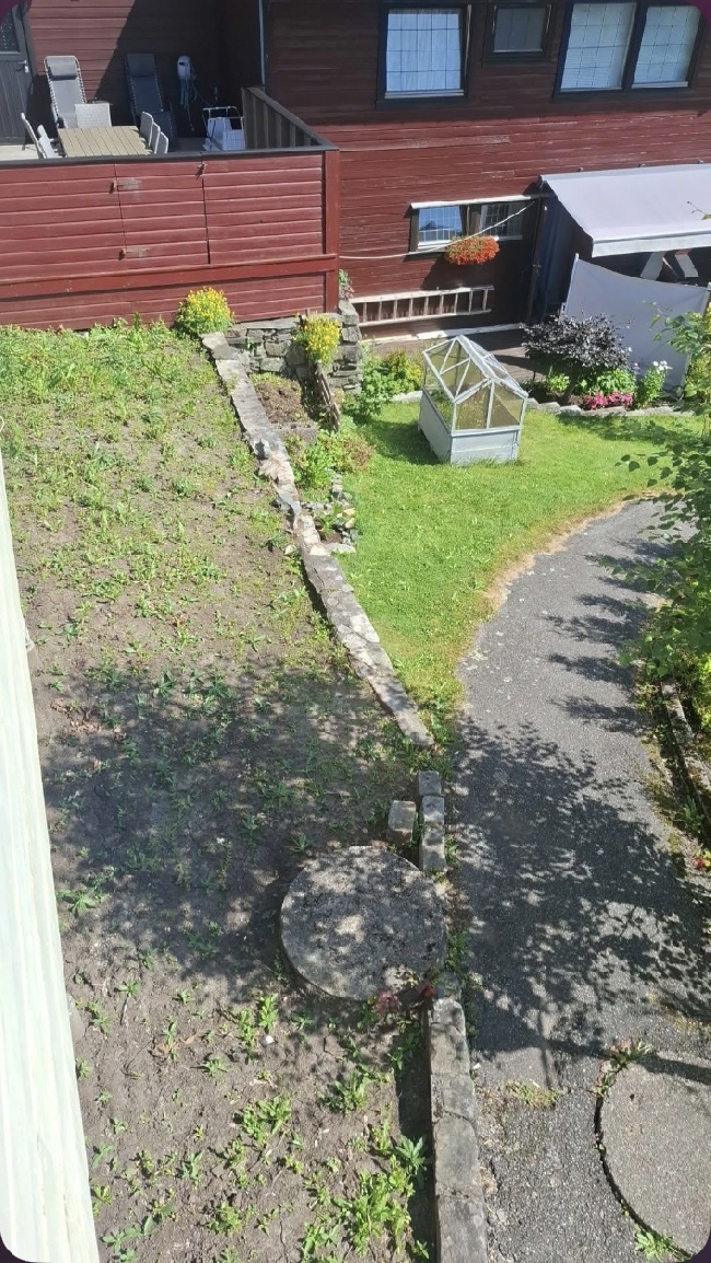 Utgraving av mindre hage m.m.